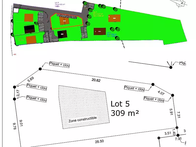 Terrain, 309 m²