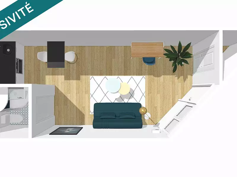 Appartement, 27 m²