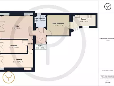 Appartement, 68,78 m²