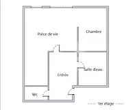 Appartement, 48,44 m²
