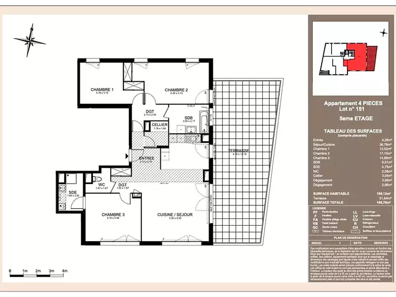 Appartement, 109 m²