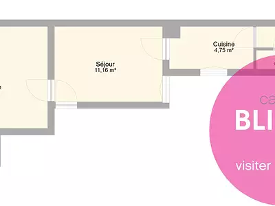 Appartement, 38 m²