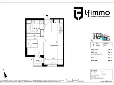 Appartement, 42 m²