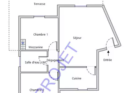 Appartement, 60 m²