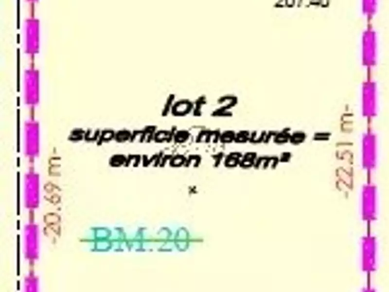 Terrain, 168 m²