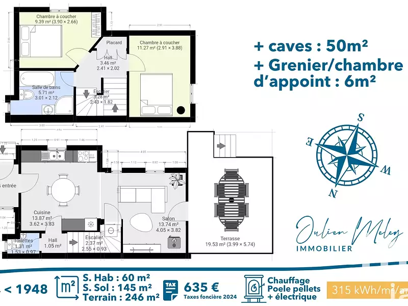 Maison, 60 m²