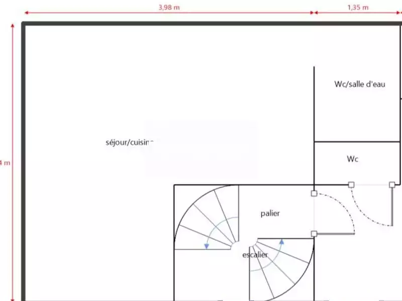 Appartement, 17 m²