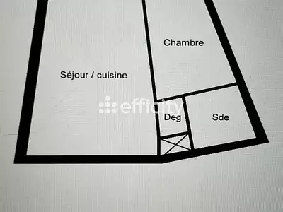 Appartement, 33 m²