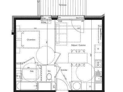 Appartement, 37,41 m²