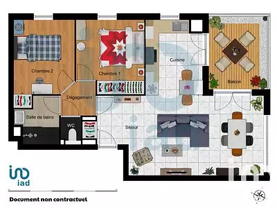 Appartement, 63 m²