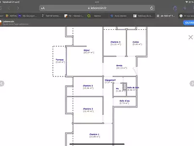Appartement, 108 m²