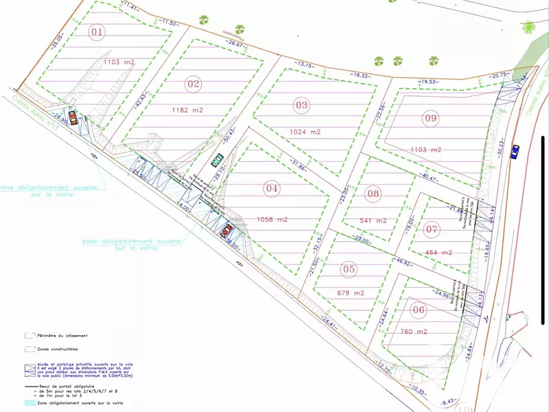 Terrain, 760 m²
