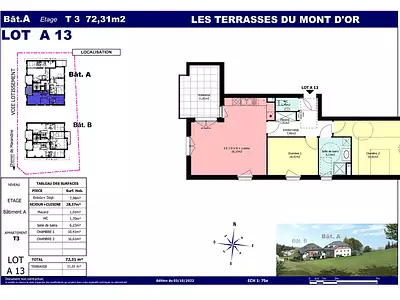 Appartement, 72,31 m²