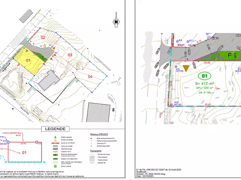 Terrain, 417 m²