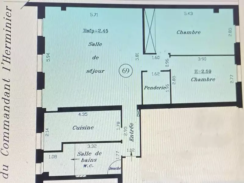 Appartement, 84 m²