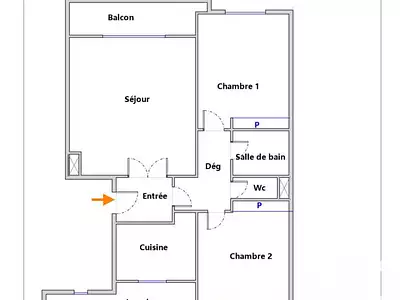 Appartement, 66 m²