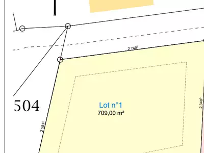 Terrain, 709 m²