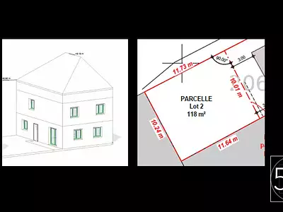 Terrain, 118 m²