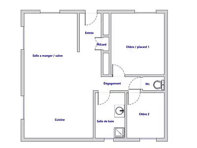 Maison, 63,65 m²