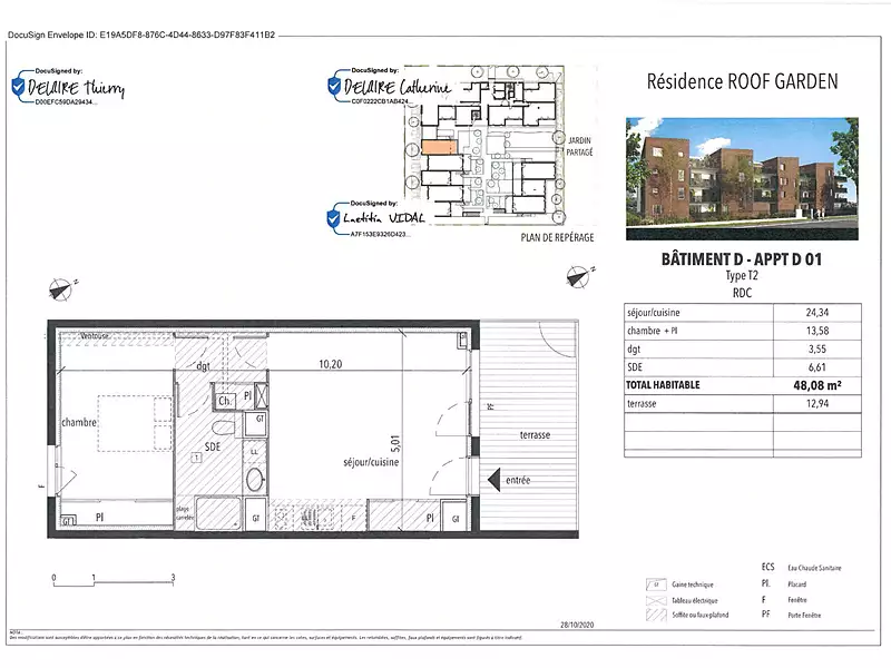 Appartement, 48,08 m²