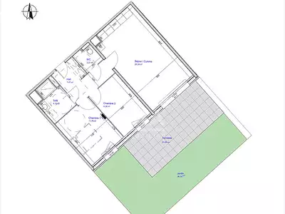 Appartement, 61,05 m²