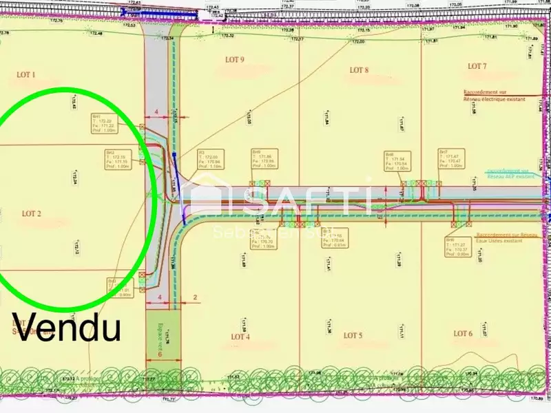 Terrain, 550 m²
