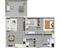 Appartement, 71,64 m²