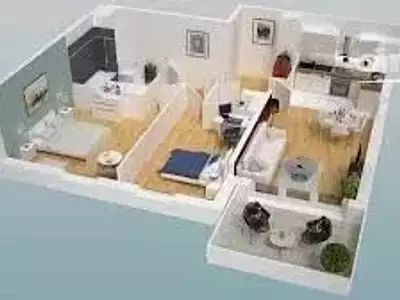 Appartement, 55,72 m²