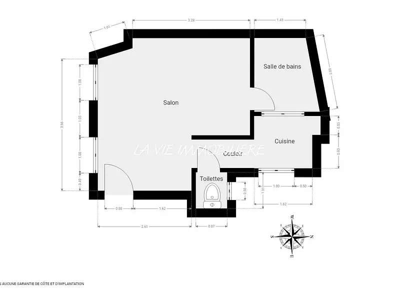 Appartement, 24,74 m²