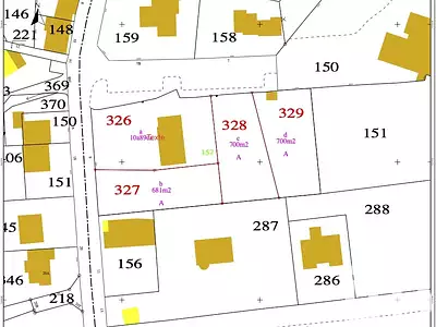 Terrain, 700 m²