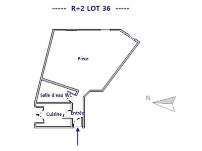 Appartement, 33 m²
