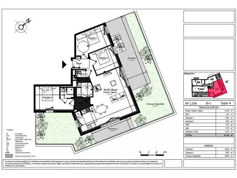 Appartement, 87,2 m²
