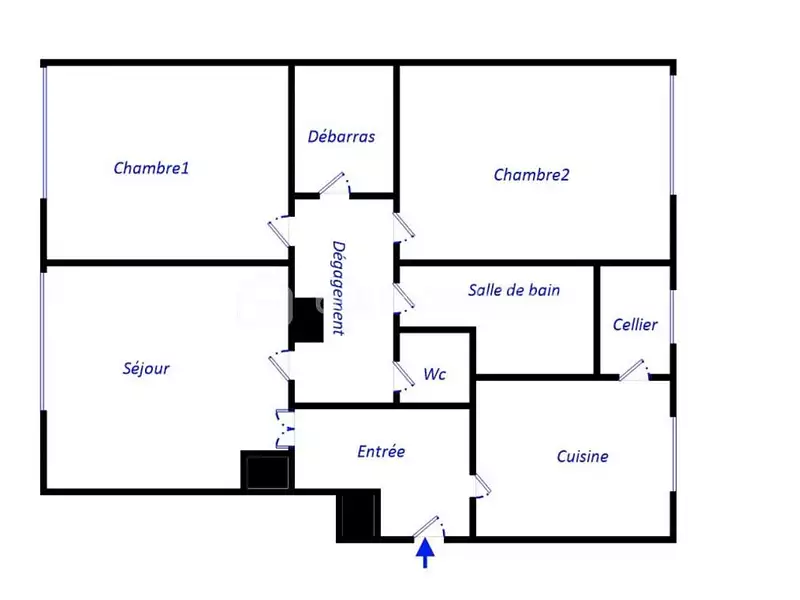 Appartement, 53 m²