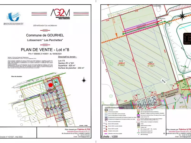 Terrain, 825 m²