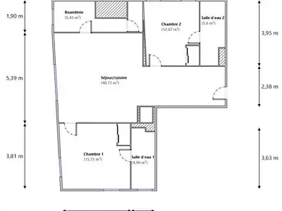 Appartement, 88 m²
