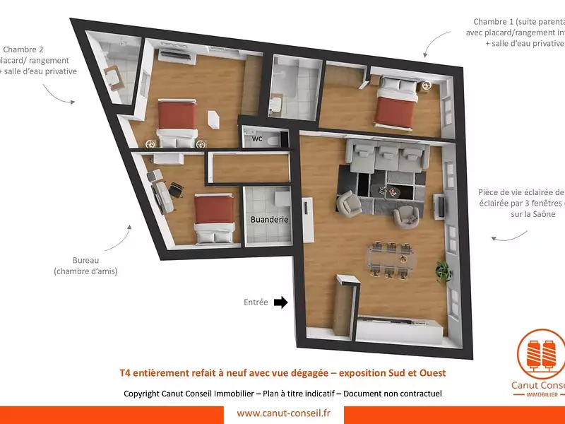 Appartement, 101,5 m²