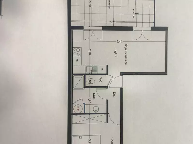 Appartement, 47,2 m²