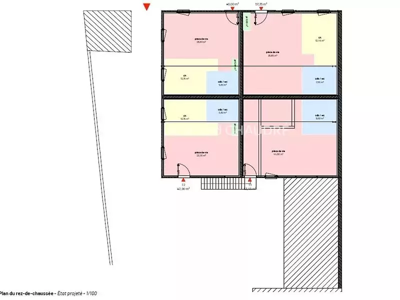 Appartement, 42,9 m²