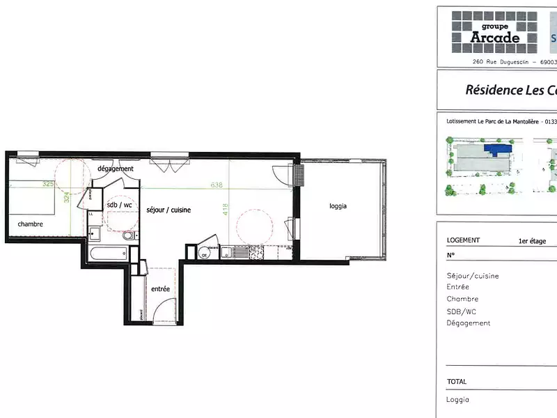 Appartement, 50 m²