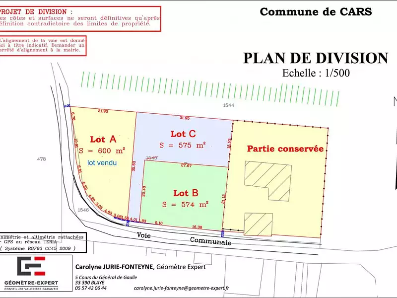 Terrain, 575 m²