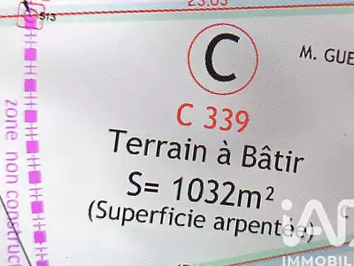 Terrain, 1 032 m²