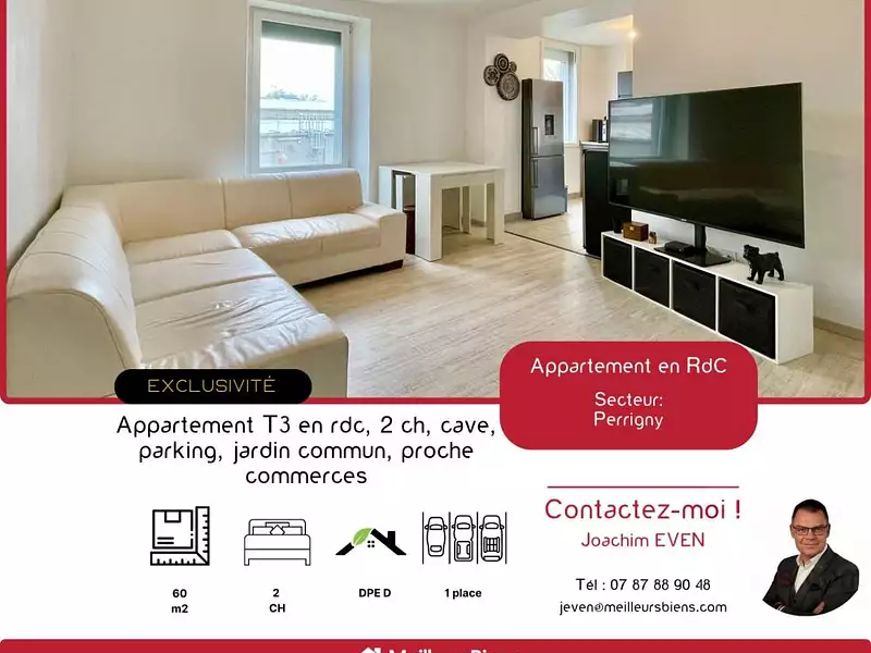 Appartement, 60 m²