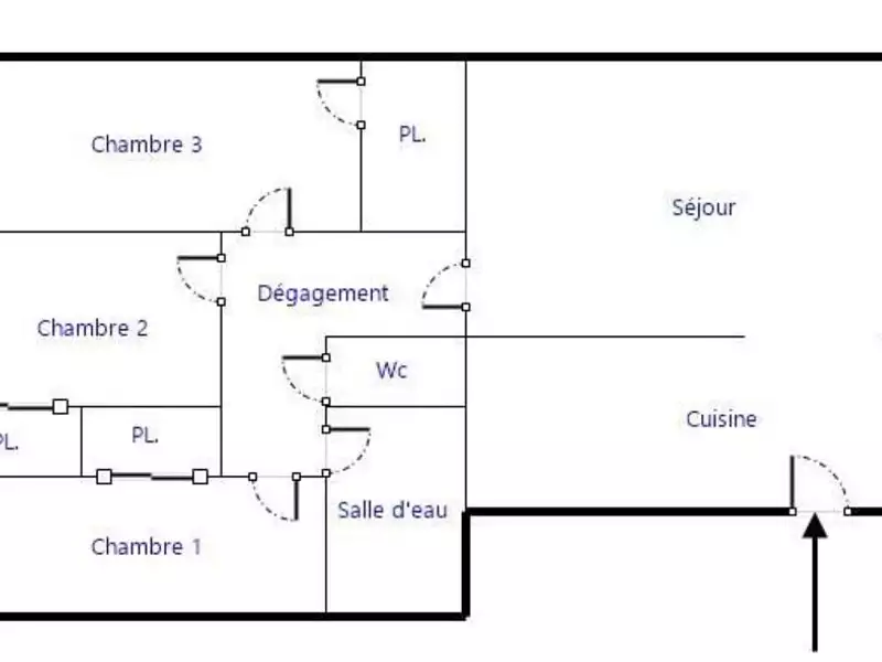 Appartement, 74 m²
