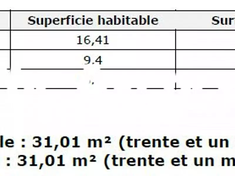 Appartement, 31,01 m²