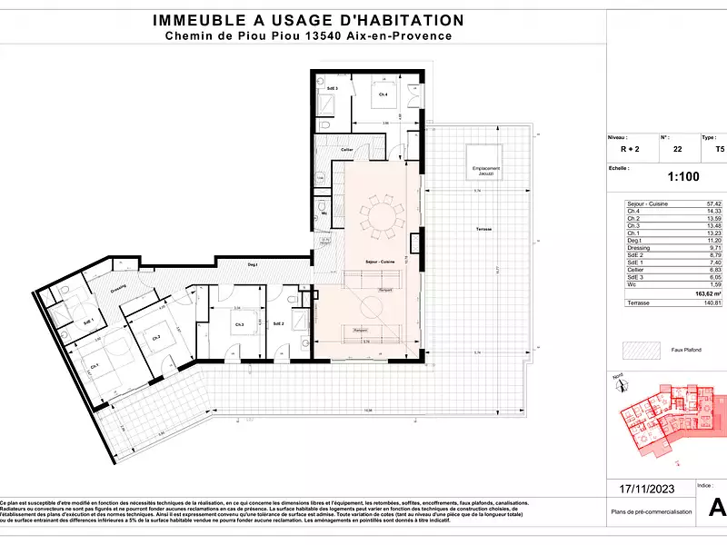 Appartement, 162 m²