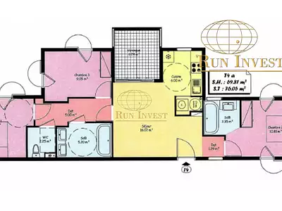 Appartement, 70 m²