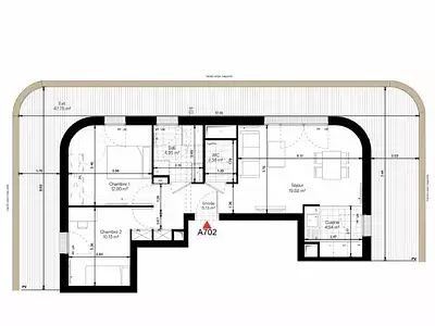 Appartement, 59,11 m²