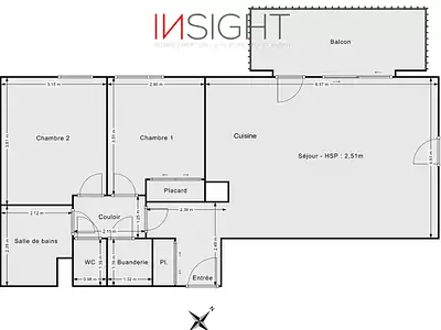 Appartement, 68,2 m²