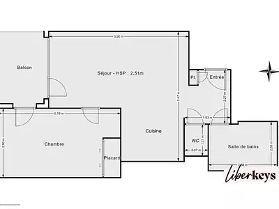 Appartement, 49 m²