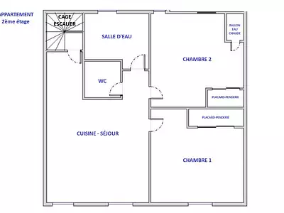 Appartement, 51,62 m²